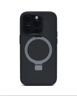 Чехол-накладка Keephone Magico Series Magsafe для Apple iPhone 15 Pro (пластик/кольцо-держатель) матовый (черная рамка)