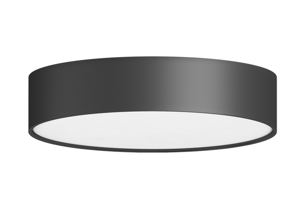 Накладной светодиодный светильник,  30 Ватт,  4000К,  D-400мм.,  черный