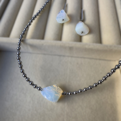 Комплект чокер+серьги «Лунный амулет равновесия»