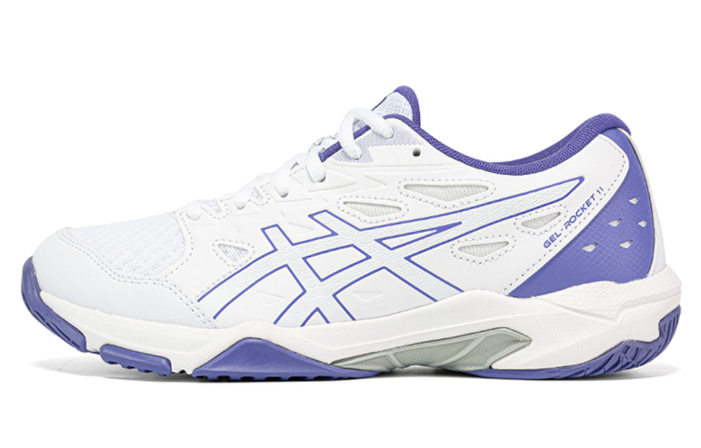 Asics Gel Rocket 11 Fabric Low top Badminton Shoes Women"s White