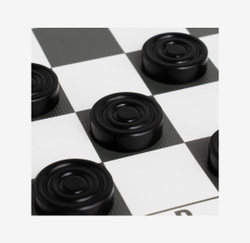 Шашки, поле винил, 30×30 см, d=3 см, h=0.9 см