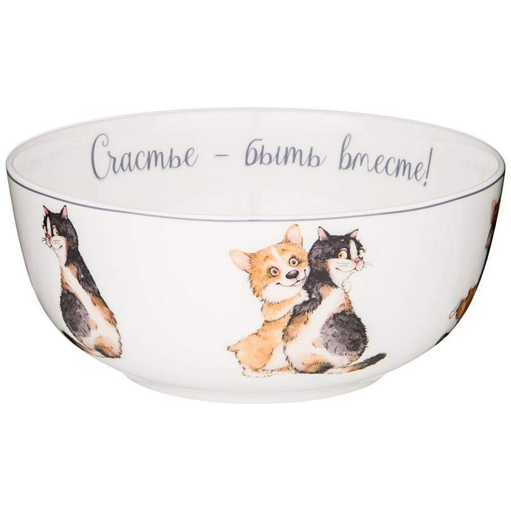 Салатник 800мл 15,5*7см Лучшие друзья