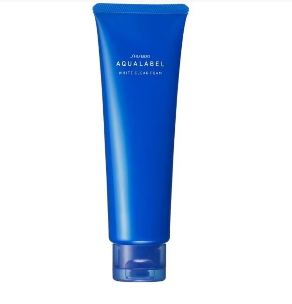 Shiseido AQUA LABEL White Clear Foam - очищающая пенка на основе глины с отбеливающим эффектом