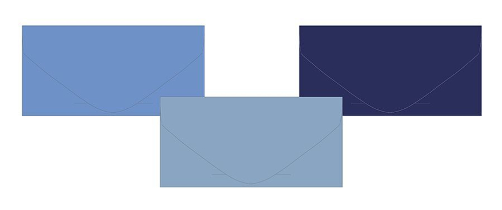 Набор конвертов 3шт, ассорти