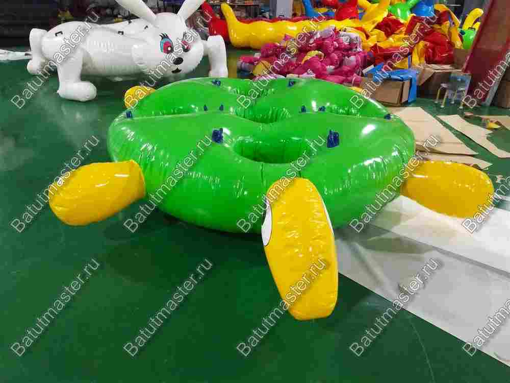 Надувная командная игра «Звериная гонка Черепашка» 3,4×2,45×0,4 м