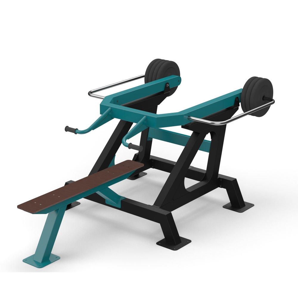 Уличный тренажер "Жим от груди лежа" №107, 2710*1570*1150 мм.