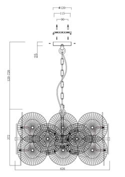 Подвесной светильник Maytoni Aster MOD007PL-08G