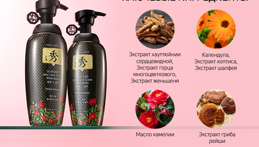 DAENG GI MEO RI Шампунь против выпадения волос Dlae Soo Anti-Hair Loss Shampoo 400 ml