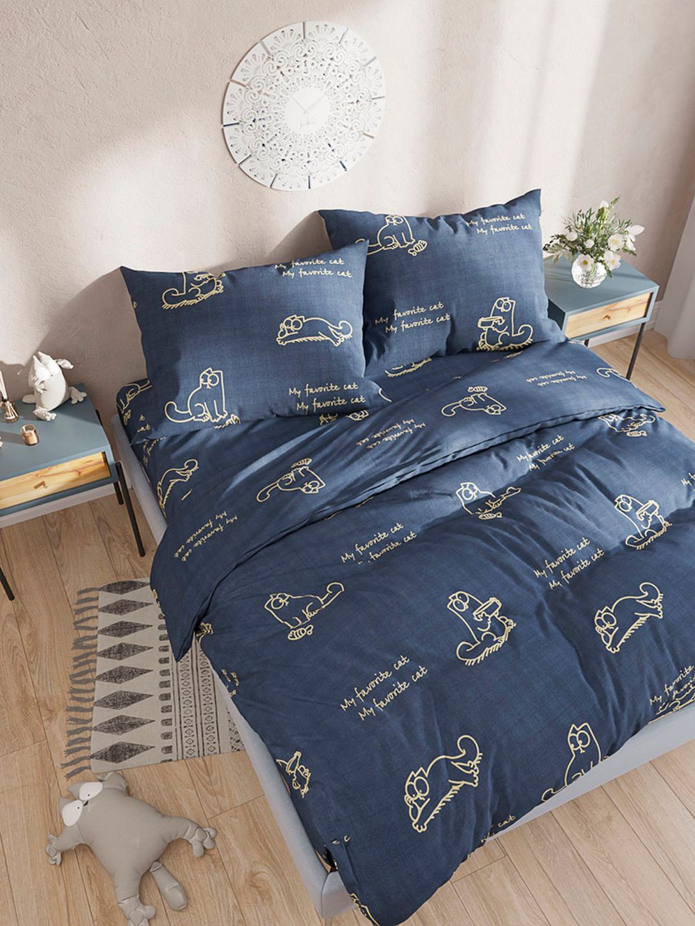 Наволочка 1шт Сказка "Котики Грей" 50х70 см