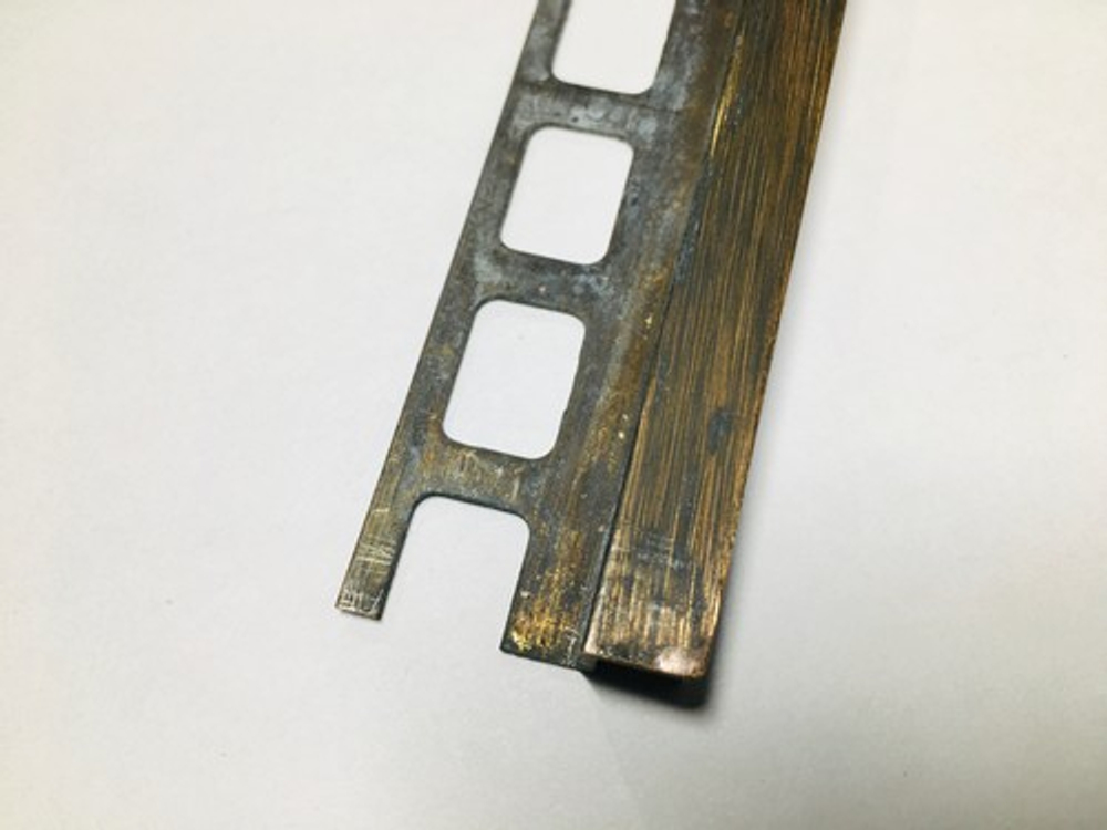 ЛРПА   9*10мм "PW" 3м Р-об. вставка-фриз АНТИК латунь