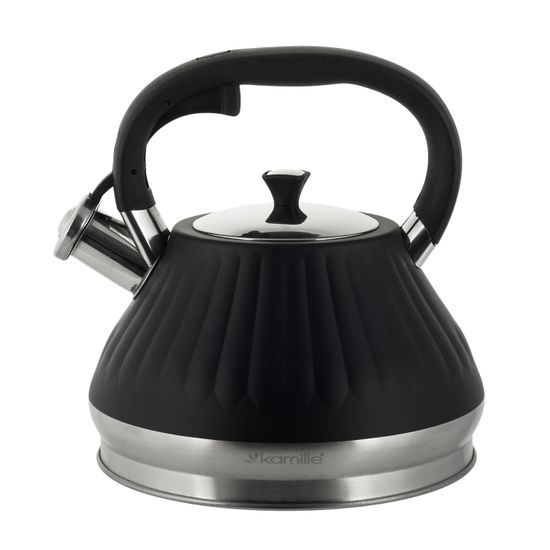 Чайник 3 л. из нержавеющей стали со свистком Kamille KM 0858