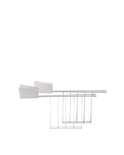 Набор из двух подставок для тостера Alessi Plissé, White