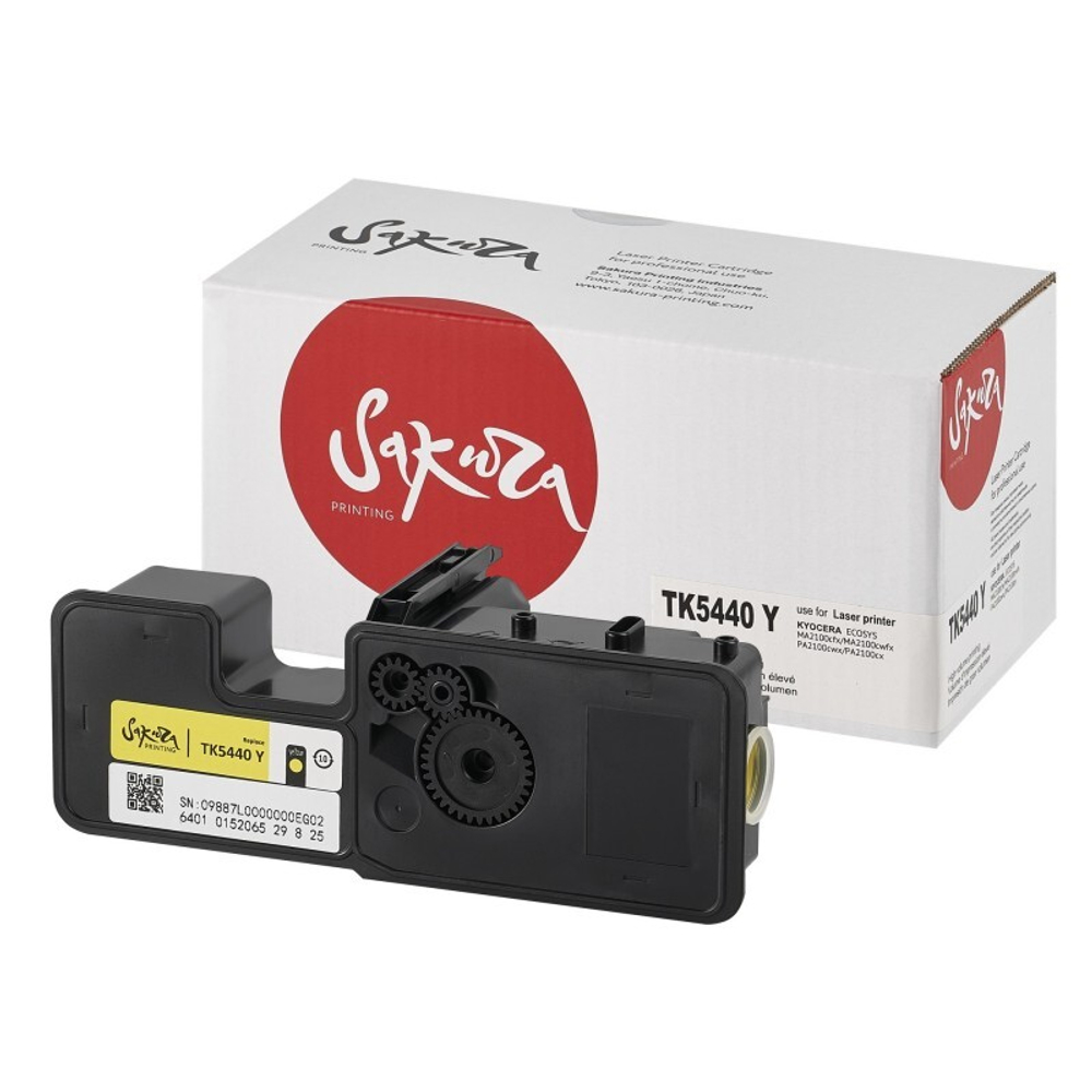 Тонер-картридж Sakura TK-5440Y для Kyocera ECOSYS PA2100/MA2100 yellow