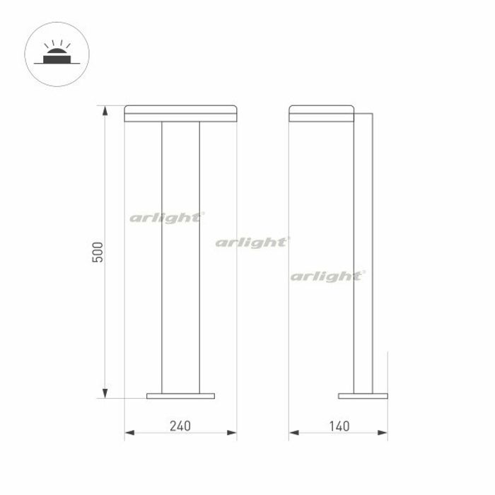 Садовый светильник Arlight 029969(2)