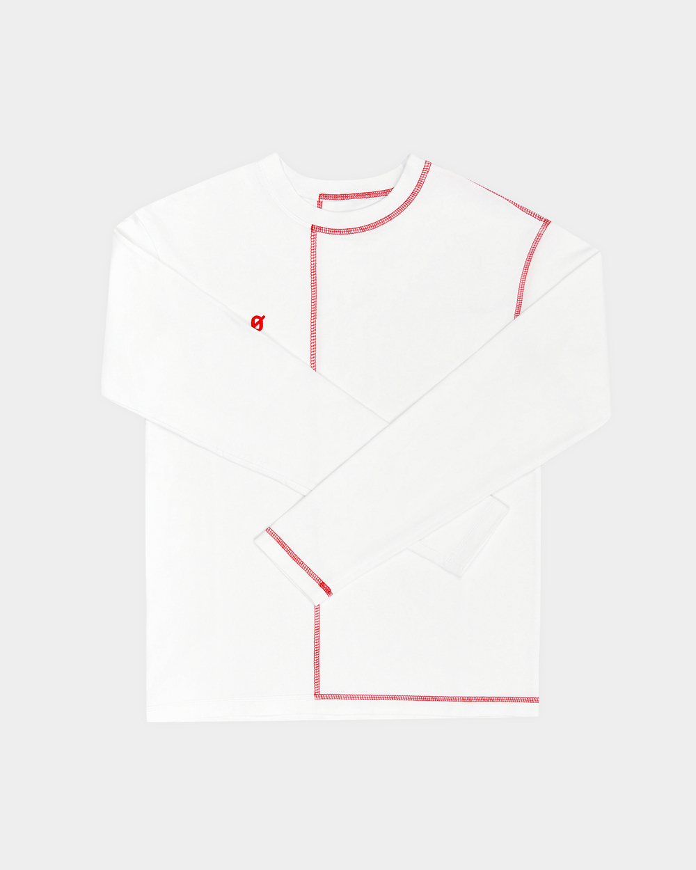 Лонгслив oversize белый