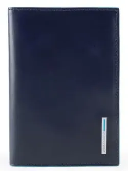 Обложка для документов Piquadro Blue Square синий из натуральной кожи (PP5256B2/BLU2) 4