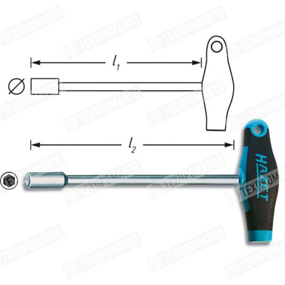 Шестигранная отвертка с Т-образн.ручкой