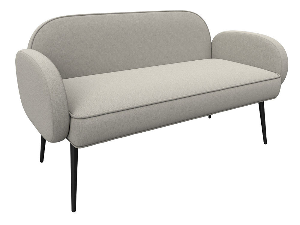 Диван прямой Лига-086 РОГОЖКА Амур 02 бежевый