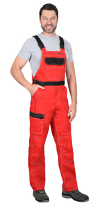 Полукомбинезон СИРИУС-ПРЕСТИЖ красный с чёрным