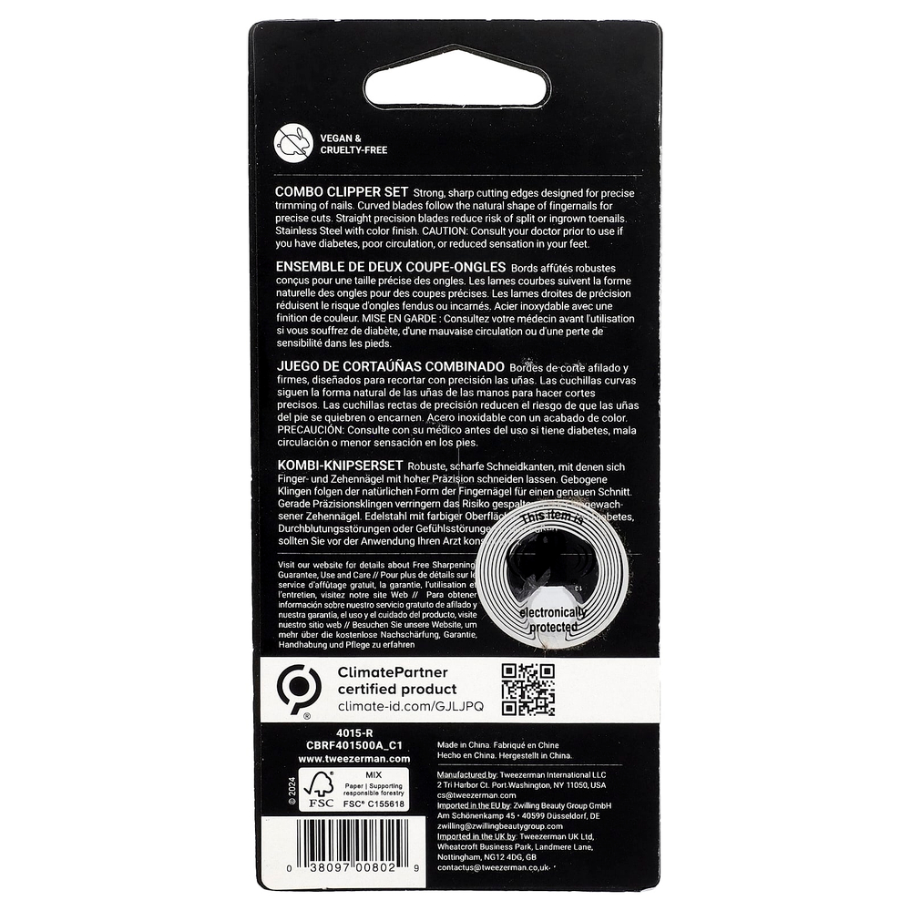 Tweezerman, набор для машинок для машинки для волос, 2 шт.