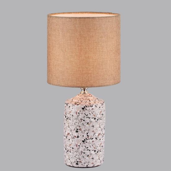 8141/1T MODERNI LN25 000 бежевый/коричневый, керамика/текстиль Настольная лампа Е27 1*60W 220V TERAZIO