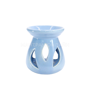 Аромалампа Вазочка 3 лепестка цвет голубой 6,5 x 6,5 см