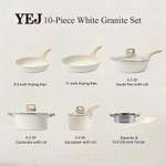 Набор кухонной посуды Carote из серии Advanced White Granite