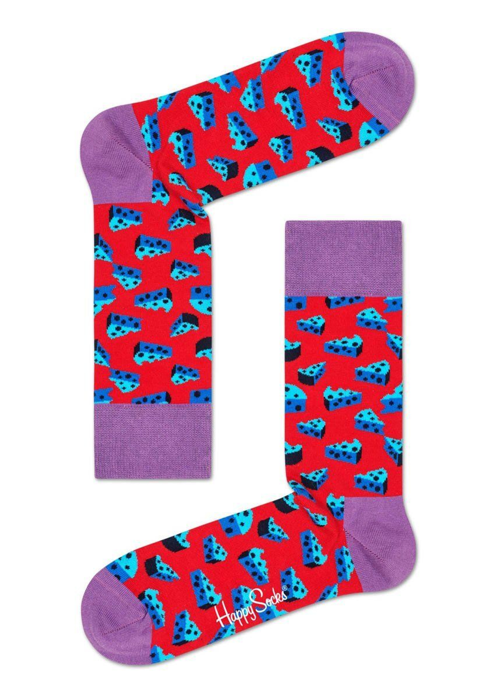 Носки унисекс Cheese Sock с кусочками сыра (Размер: 29) (Цвет: черный)