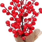 Декоративное украшение «Рябиновая нежность» 35 см, Красный