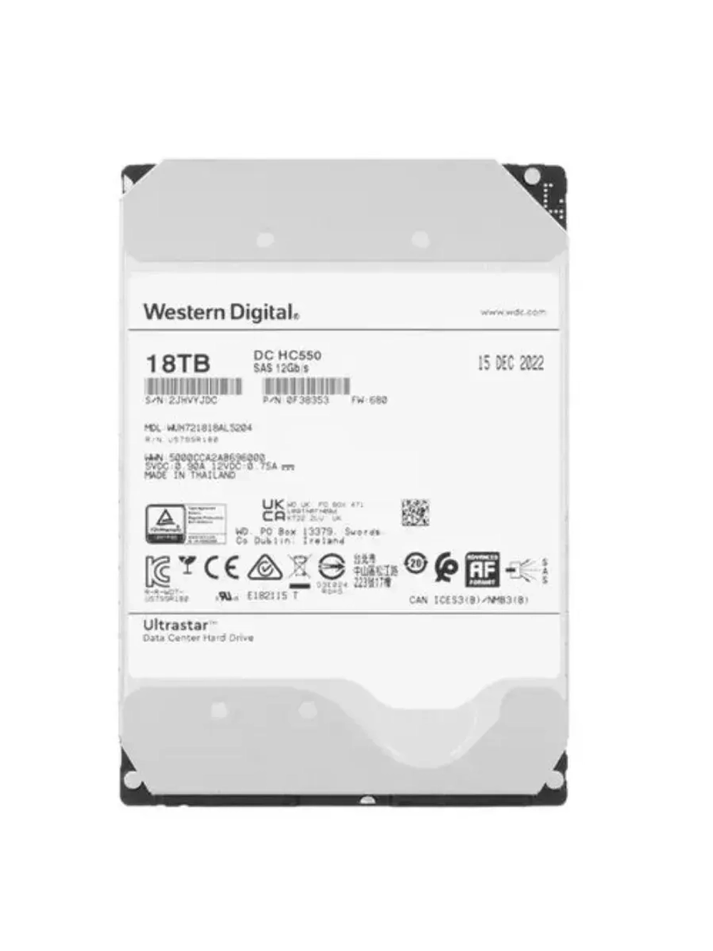 3.5" 18 ТБ Жетский диск LFF WUH721818AL5204