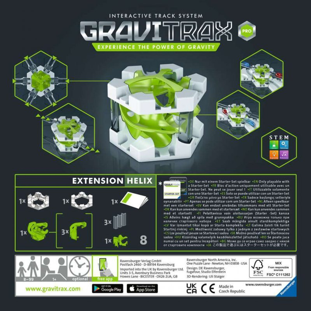 Ravensburger - Запасной комплект GraviTrax Pro - Helix 270279