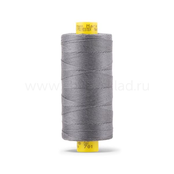 Нитка Gutermann Mara 30 (300 метров), 1 кат., для отстрочки | 701 стальной серый