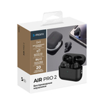 Беспроводные наушники с микрофоном Air Pro, TWS, BT 5.0, 250 мАч, QI, IPX4, черный