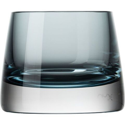 Подсвечник «Джой»;стекло;D=67,H=64мм;серо-голуб. (Цвет: деним (грязно-синий))