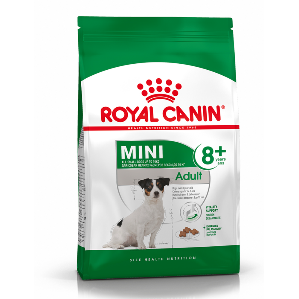 Сухой корм Royal Canin Mini Adult 8+ для взрослых собак небольших размеров (до 10 кг) старше 8 лет Сухой корм Royal Canin Mini Adult 8+ для взрослых собак небольших размеров (до 10 кг) старше 8 лет