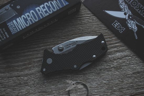Складной нож Cold Steel 27DS Micro Recon 1 Spear Point c клинком из стали 4034 Stainless Steel, рукоять Grivory (Griv-Ex)