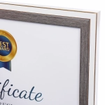 Фоторамка 30*21см «Дипломат» белая с серым, пластик