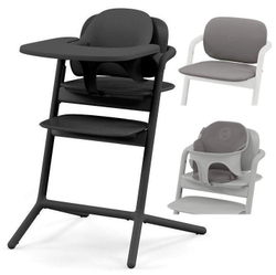Стульчик для кормления Cybex Lemo 4 в 1 с мягкими чехлами Comfort Inlay Stunning Black/Suede Grey
