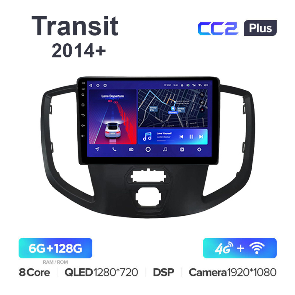 Teyes CC2 Plus 9"для Ford Transit 2014+