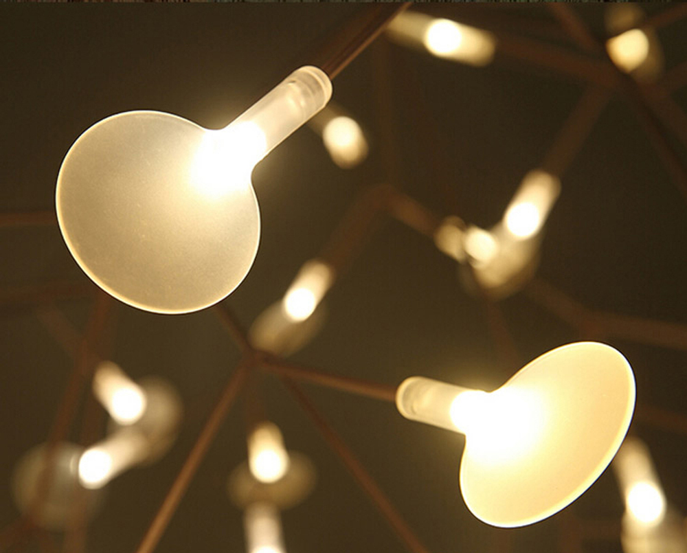 Pendant design lamp  Heracleum  Big O by Moooi (Brass,  D72)