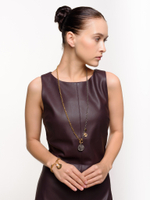 Колье "Coin black soul" Bicolor