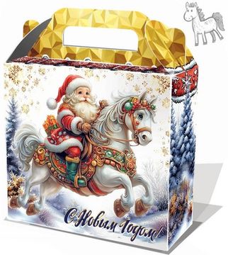 Дед мороз на лошадке (мгк) – Премиум 1000 г.