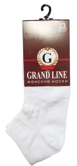 Носки женские GRAND LINE (ЖК-17, сетка), белый, р. 25 (new)