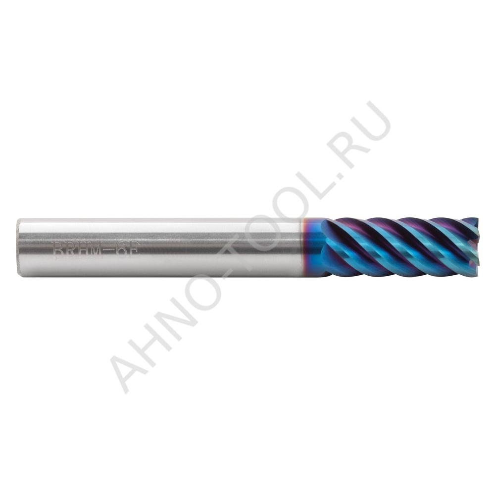 Фреза твердосплавная   8мм (L=60, l=20, хв=8) Z6 45° по закаленной стали BRHM-6E-D8.0 HRC65 AHNO