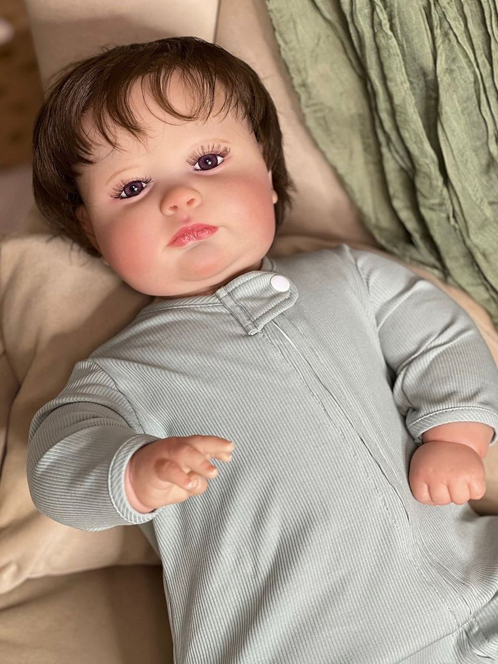 Кукла Реборн мягконабивная 60см в пакете (FA-036A)