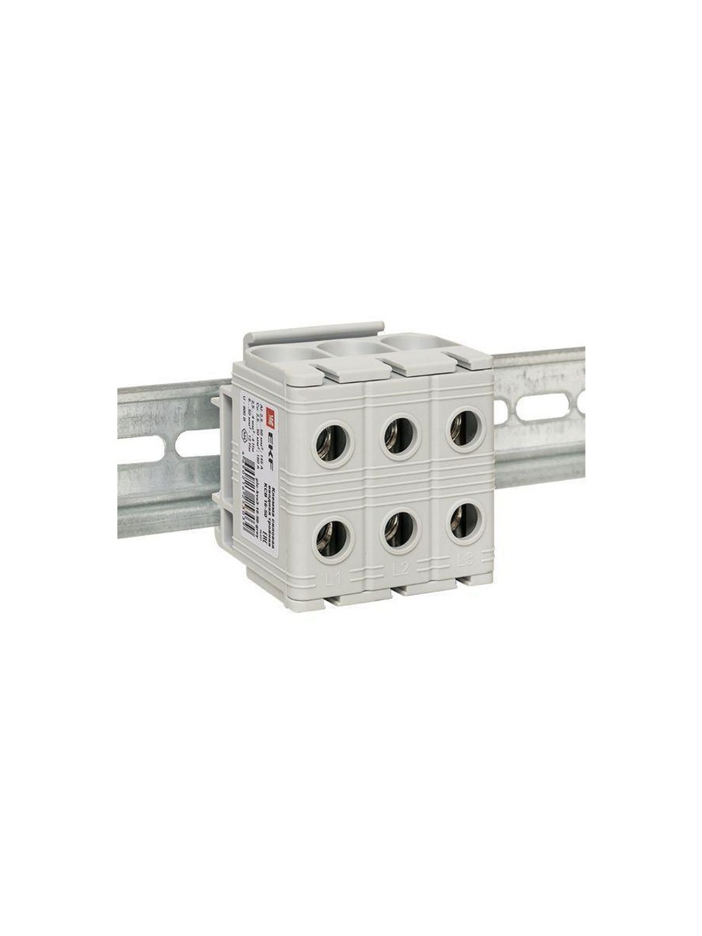 Клемма силовая вводная тройная КСВ 16-50кв.мм сер. PROxima EKF plc-kvs3-16-50-grey