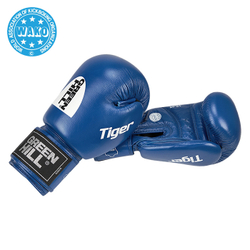 BGT-2010w Боксерские перчатки TIGER WAKO Approved синие