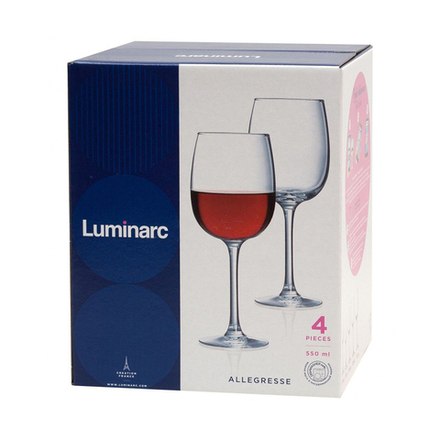 Бокал для вина Luminarc Allegresse, 550 мл, набор 4 шт