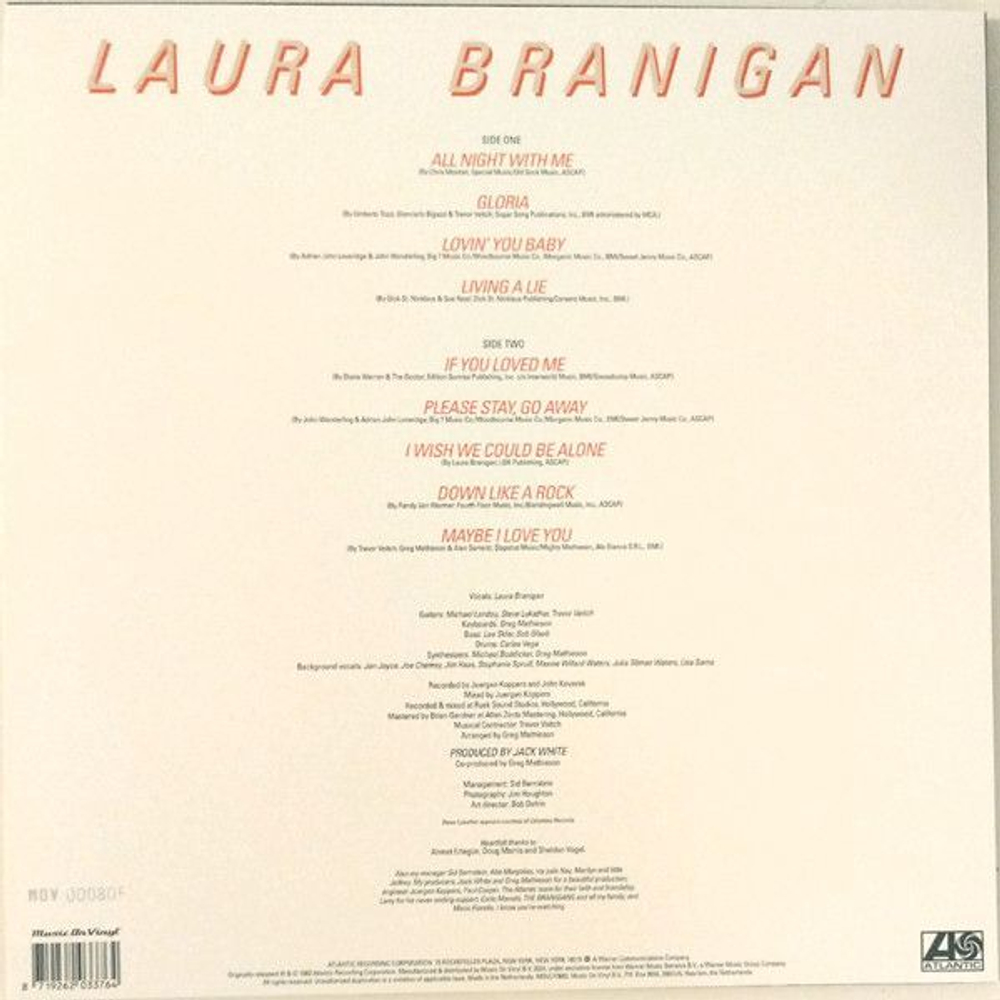 Виниловая пластинка Laura Branigan Branigan