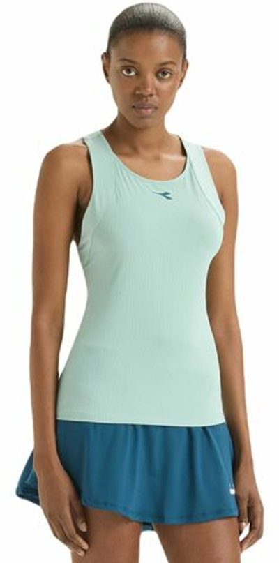 Женский топ теннисный Diadora L. Tank Top Icon - surf spray
